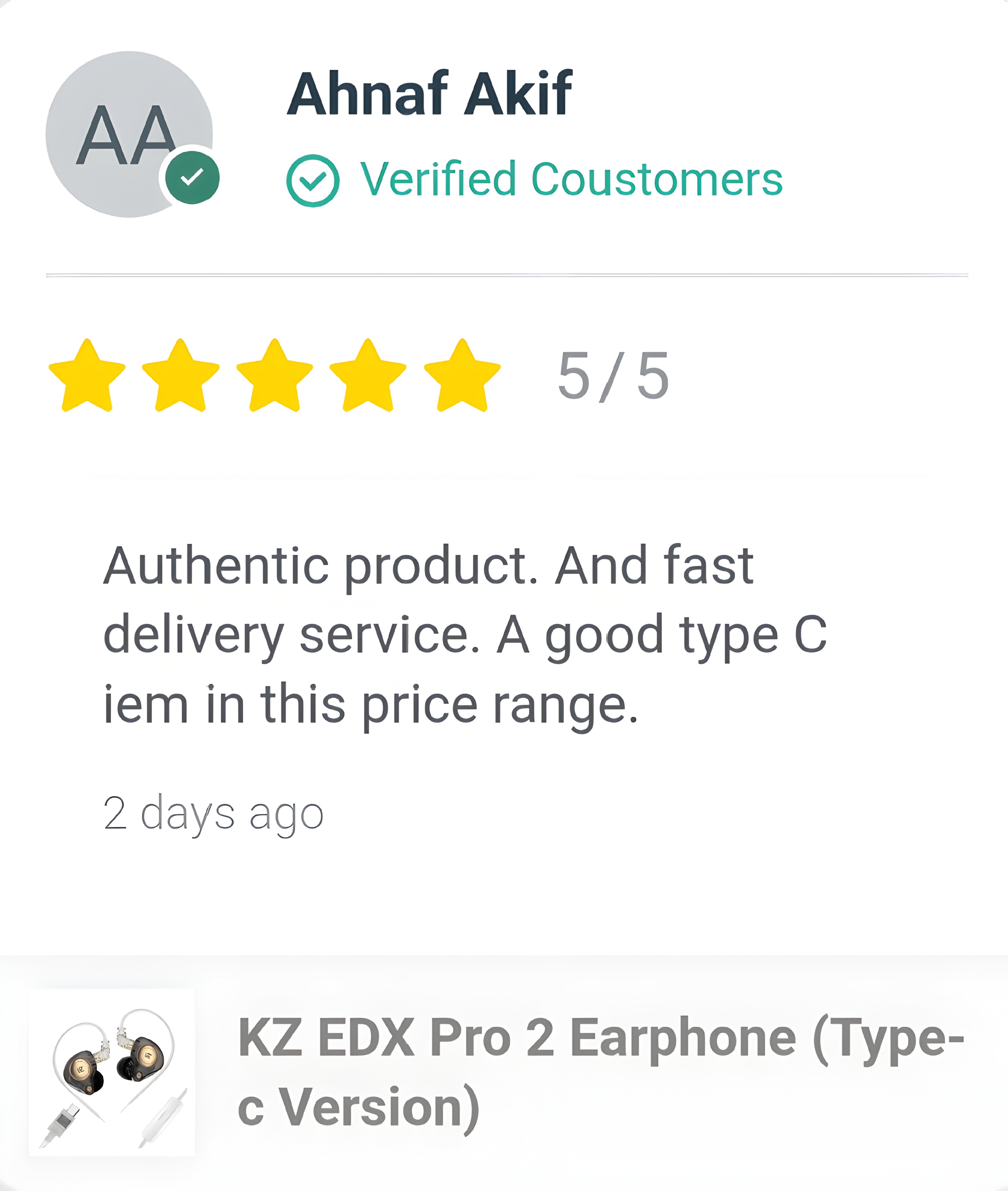 Customer Review