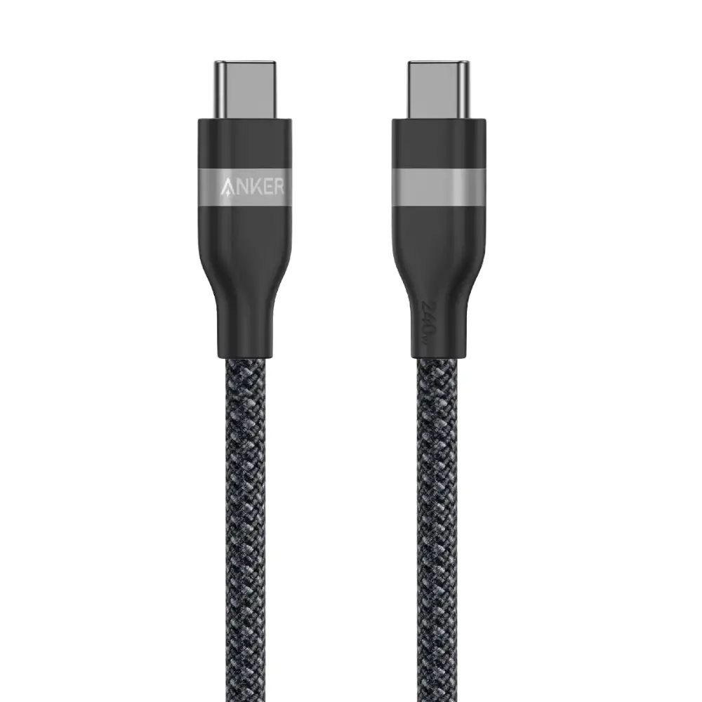 Anker 240W USB-C to USB-C Upcycled-Braided (Cable Length - 6ft)
